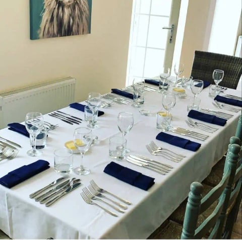 Creative plated course using fresh Scottish ingredients